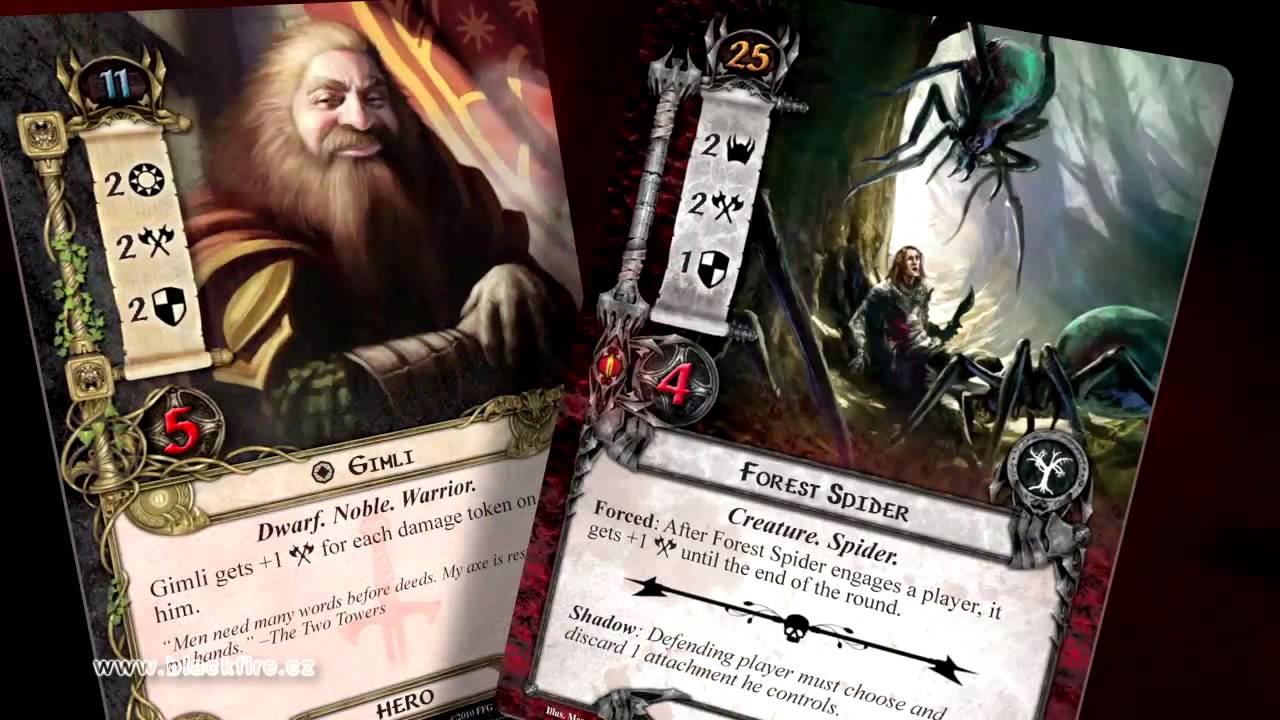 Hraní hry - Karetní hra Pán prstenů The Lord of the Rings Card Games část 2.