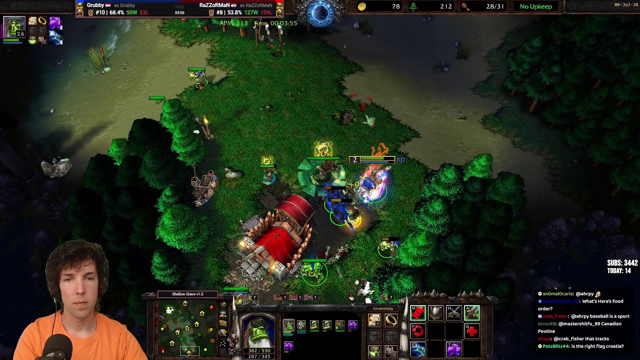 Explaining my moves in-game WC3 into AoE2 - LIVE - Grubby - 06-July-2026