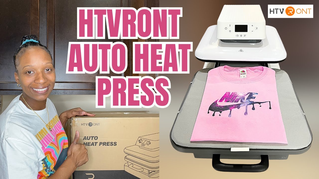 *Review* (HTVRONT AUTO HEAT PRESS)  #heatpress #htvront