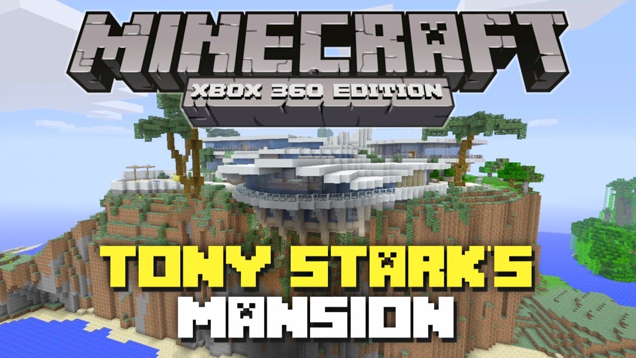 Minecraft Xbox 360: Full Scale Tony Stark Mansion Showcase!