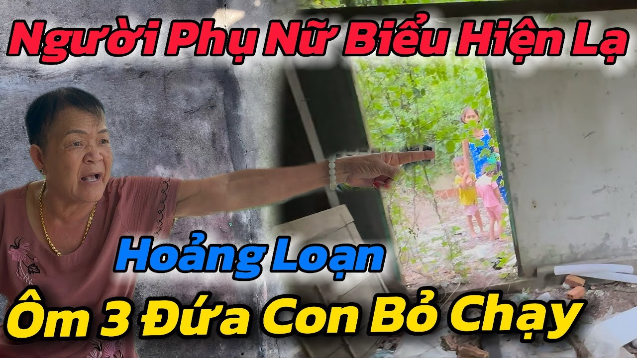 Bất Ngờ, Người Phụ Nữ TRẺ Có Biểu Hiện Lạ Ôm 3 Đứa Con Nhỏ Ném ĐÁ Bỏ Chạy Khi Có Người Lạ Tiếp Cận