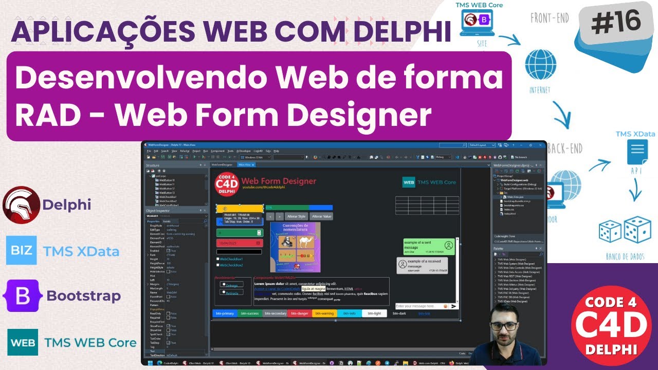 Delphi Web #16 -  Desenvolvendo Web de forma RAD - Web Form Designer