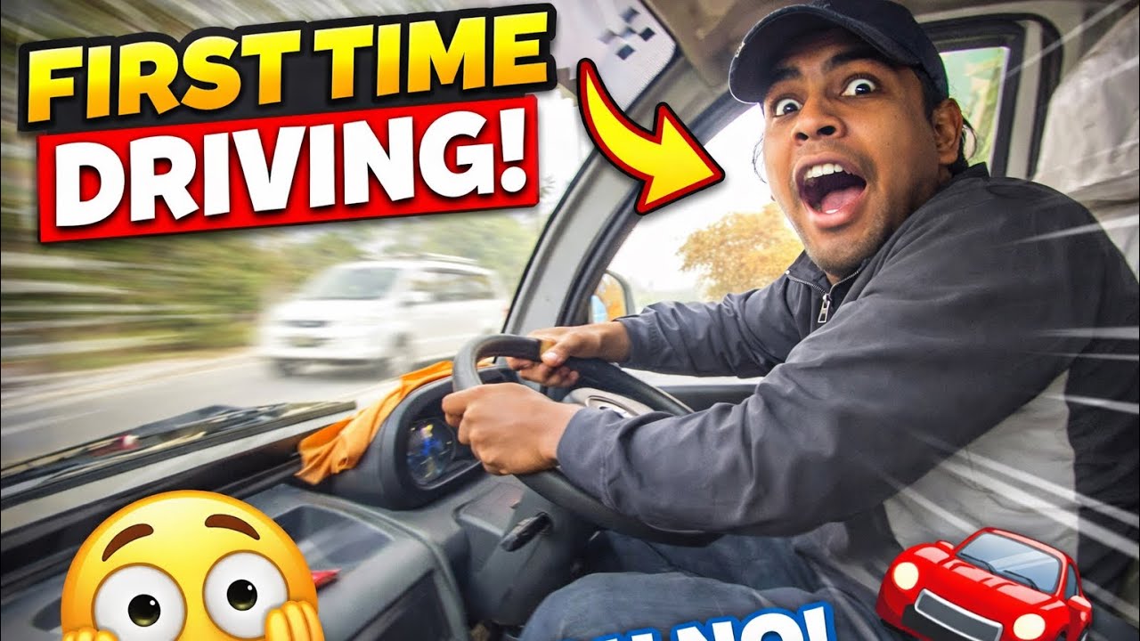 First Time Driving 😂 | Don’t Try This at Home! 