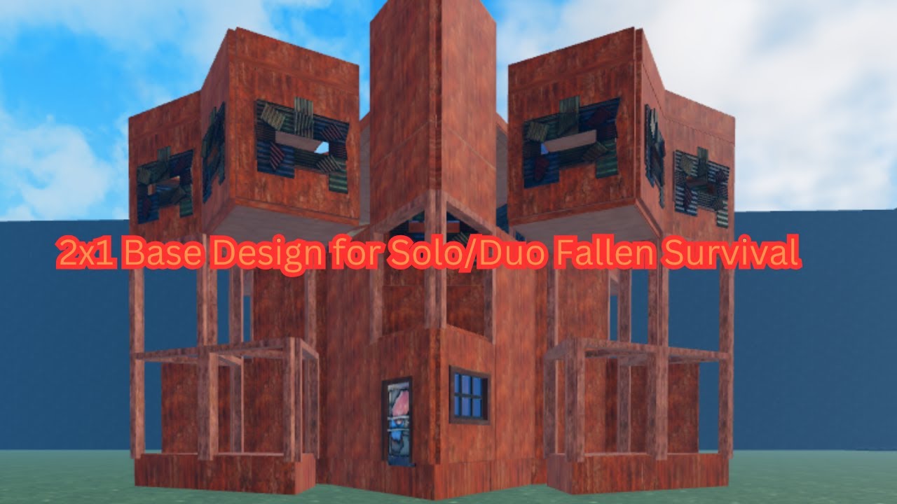 2x1 Base Design for Solo/Duo Fallen Survival