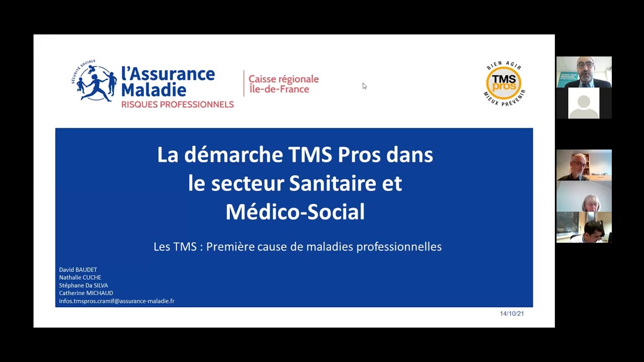 Webinaire « TMS PROS dans le secteur sanitaire et médico-social » - 14 octobre 2022
