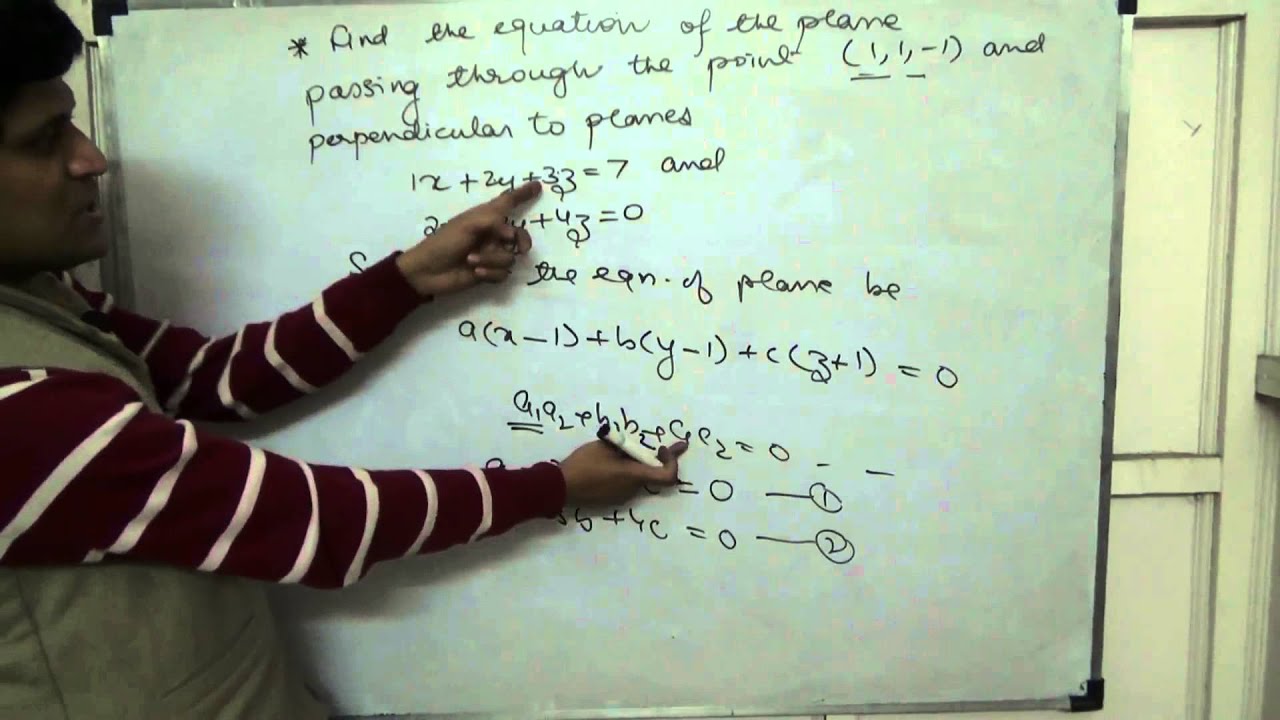3D Geometry Plane Class 12 XII CBSE Basics_2