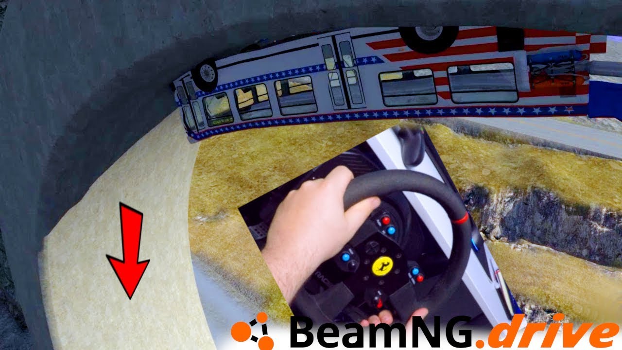 GIRO della MORTE con VOLANTE - BeamNG Drive Challenge