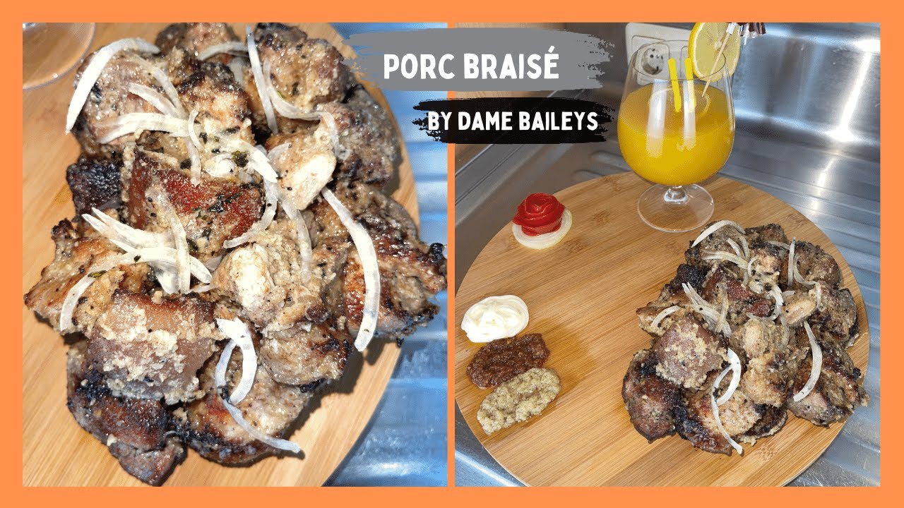 recette du Porc braisé/assaisonnement du porc/viande braisé bien épicé (Cameroun)(partie 1)