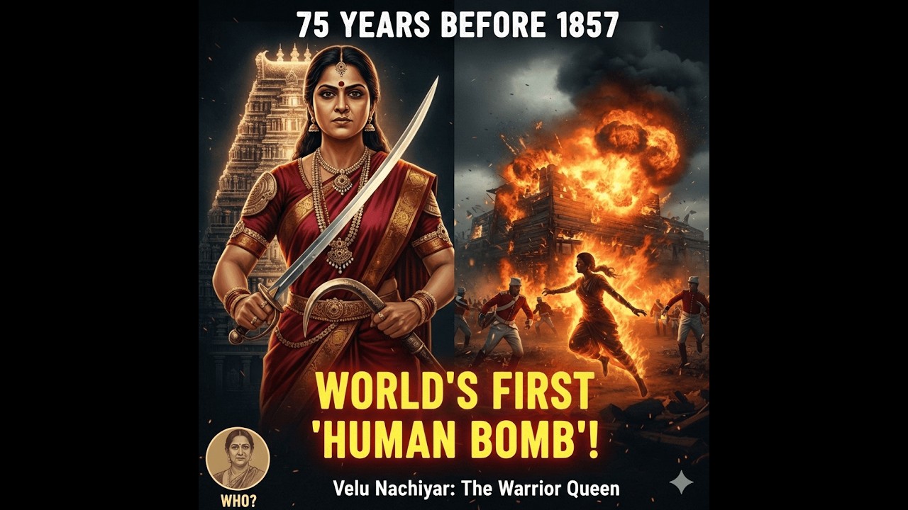 🇮🇳 The Untold Story of World's First 'Human Bomb' ⚔️ | Velu Nachiyar 🇮🇳
