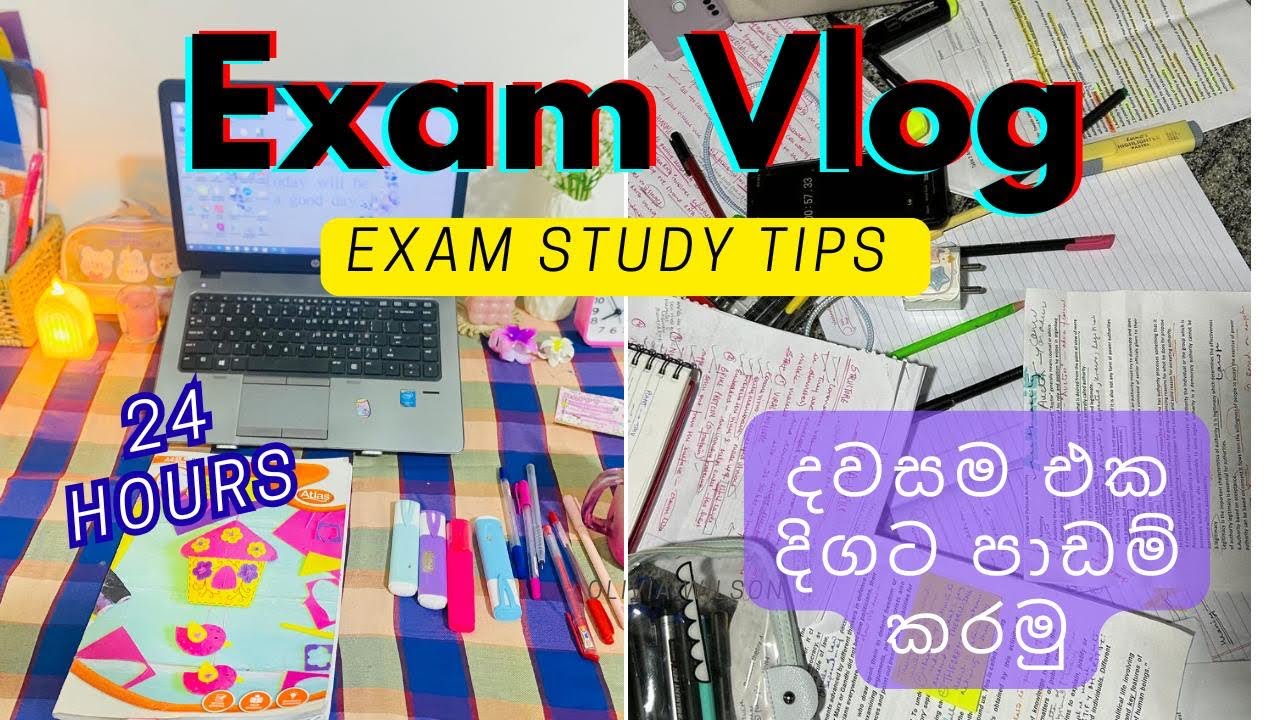 Exam එකට දවසම පාඩම් කරමු📚|පාන්දර වෙනකල්ම වැඩ|Exam study tips🤍 #studyvlog #viral #vlog 