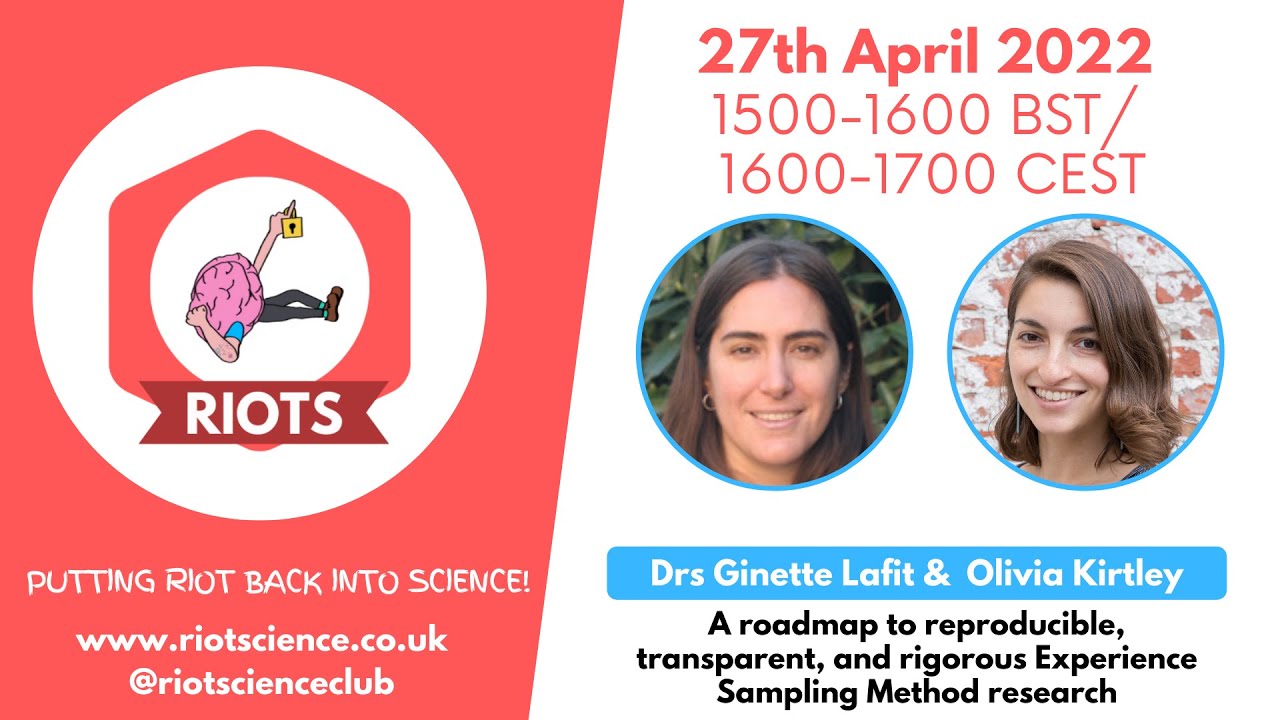 Reproducible & Transparent Experience Sampling Method ~ Drs Ginette Lafit & Olivia Kirtley