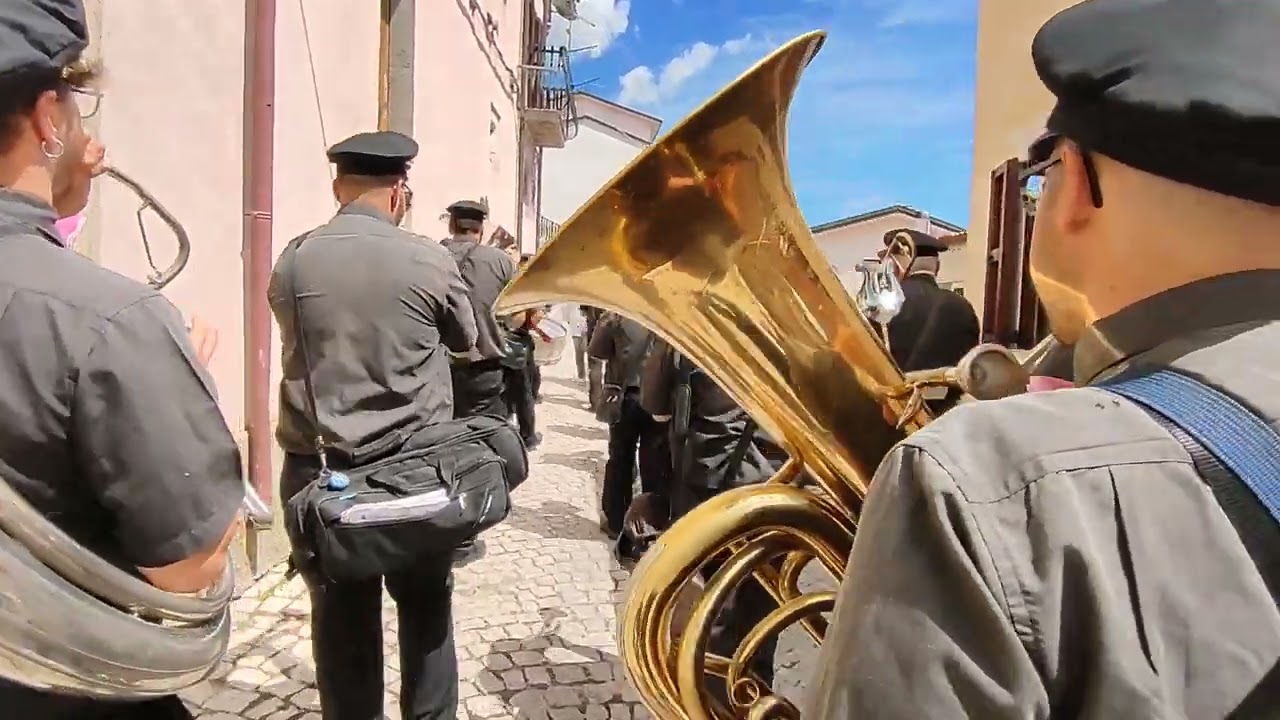 Marcia Pescasseroli banda di Grottolella 11/8/23 Scontrone Processione di San Gerardo