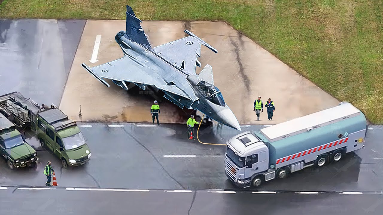 Sweden Testing to Land its Homemade Fighter Jet in Middle of Highway