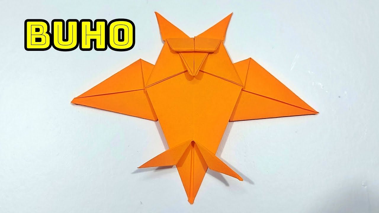 BUHO EN ORIGAMI Paso a Paso | Cómo Hacer un Buho de Papel