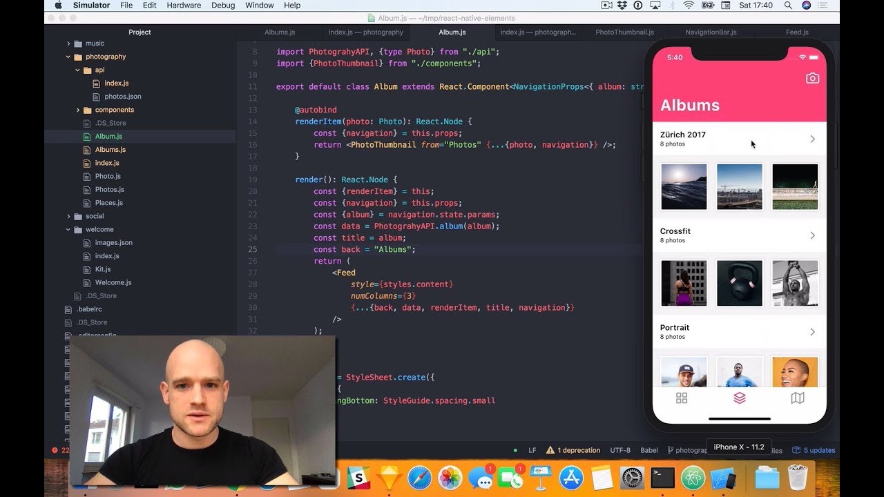 Photo Albums - React Native Sketch Elements