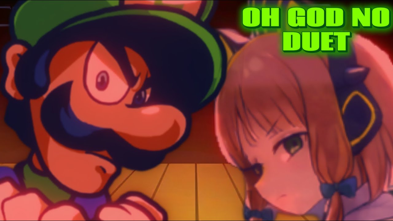 [OH GOD NO DUET] Mario & Momoi Vs Luigi & Midori (Mario’s Madness) (FNF) (Blue Archive) Part 1/2