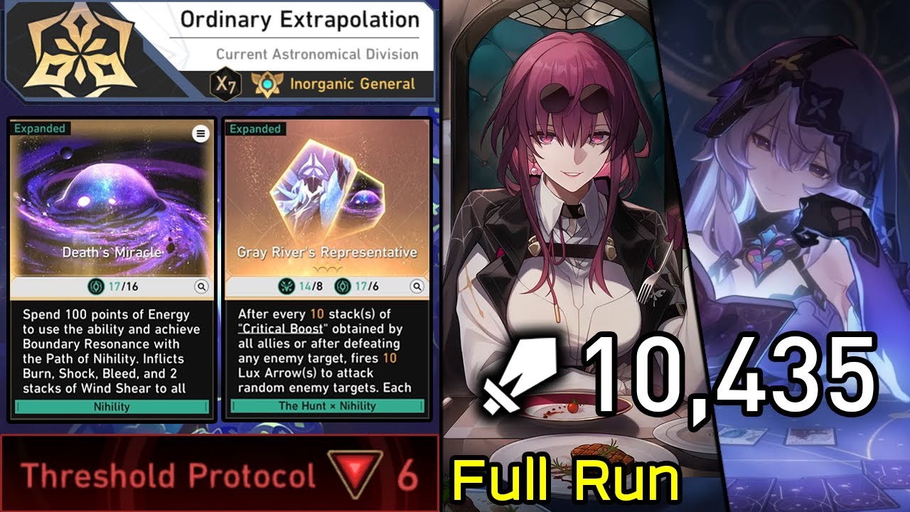 10K ATK Kafka & Black Swan With Gray River's Representative Full Run | DU Protean Hero Protocol 6