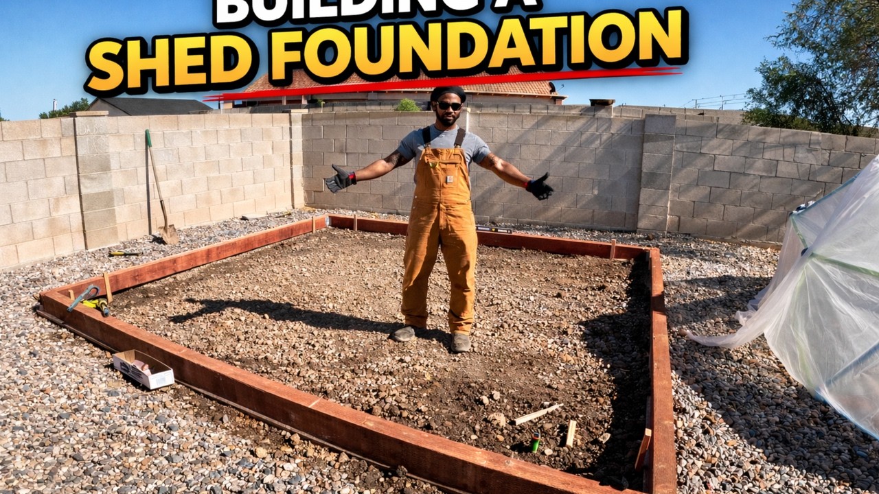 How to Build a Shed Foundation with Gravel | Step-by-Step