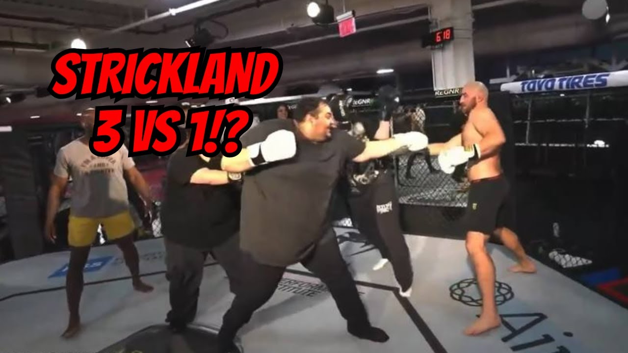 Sean Strickland 3v1 beginners in sparring