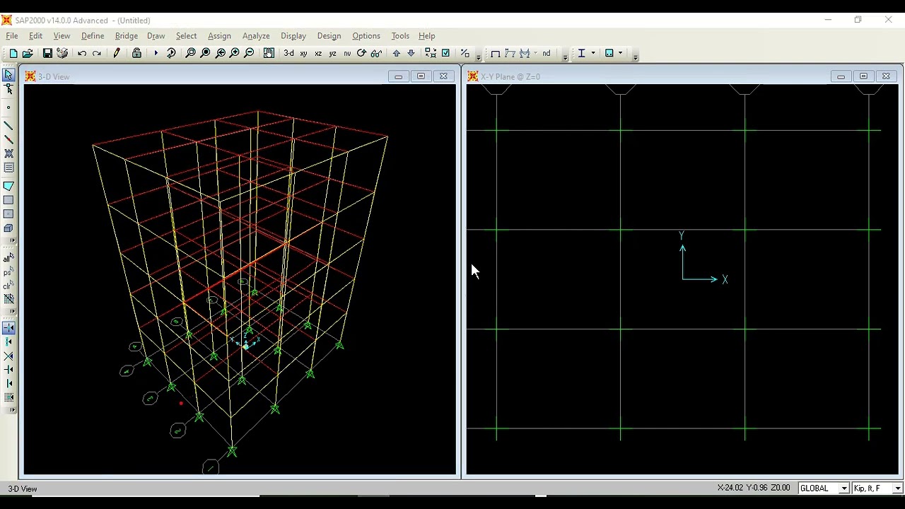 5 story building analysis and design in Sap2000 | Sap2000 |Uet Peshawar