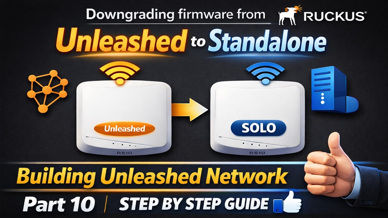 How to downgrade unleashed firmware to standalone Solo ruckus access point, Downgrading firmware