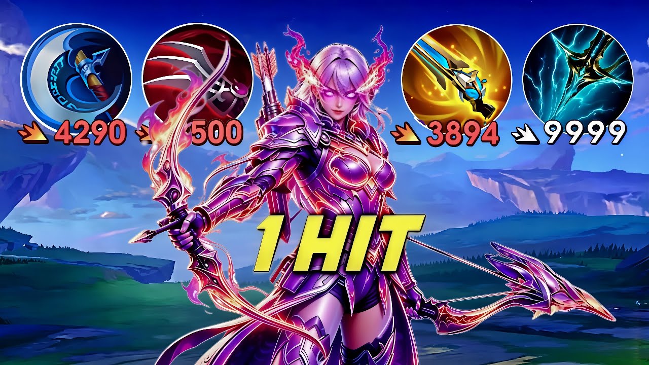 GLOBAL MIYA BEST 1 HIT BUILD 2026!! (100% BROKEN) - MLBB