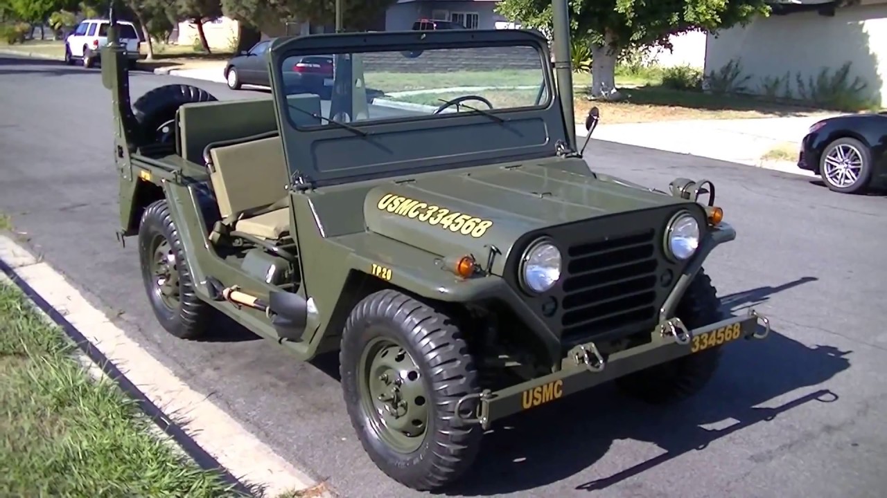 M151A1 Mutt 1968 24 volt Jeep Military Vehicle m151 a1 Project Legal