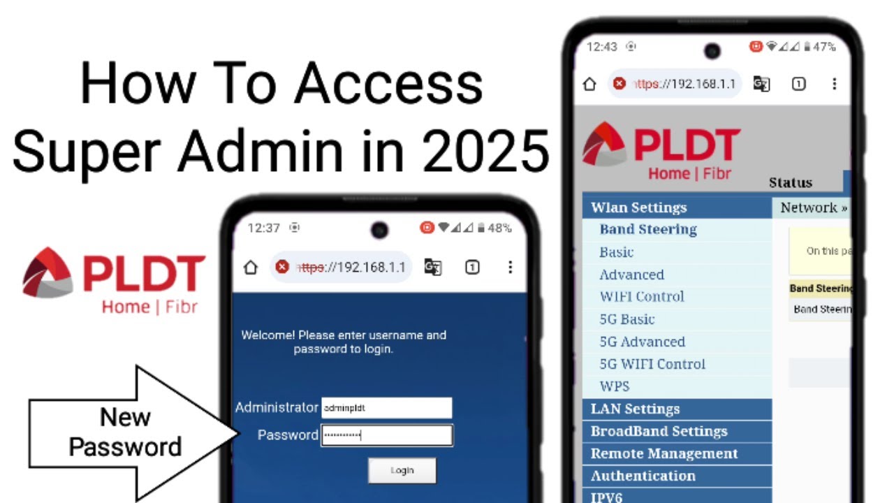 How to access super admin PLDT fibr 2025 (new password)
