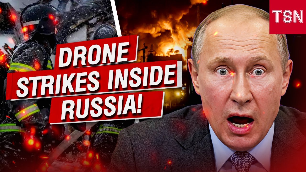 60 EXPLOSIONS IN TWO HOURS! Drone Waves Hit Russian Territory