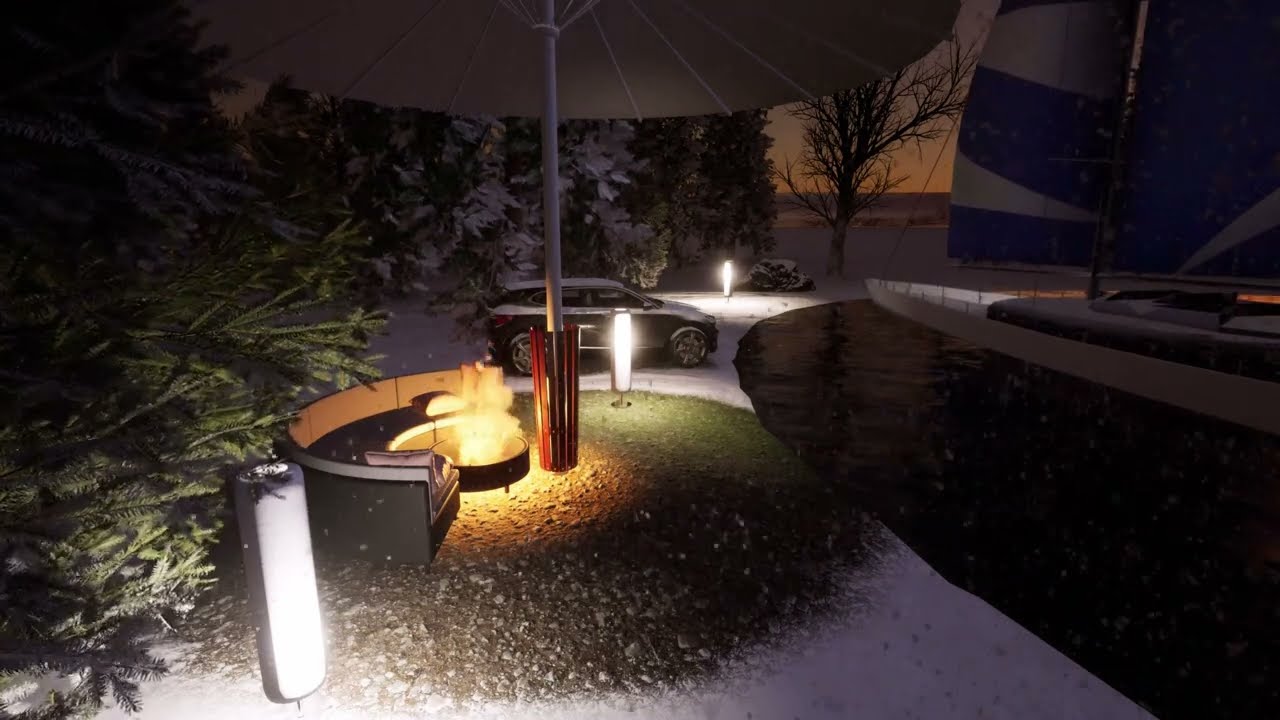 Enterprise Studios - 8 Hours Winter Storm At A Lake