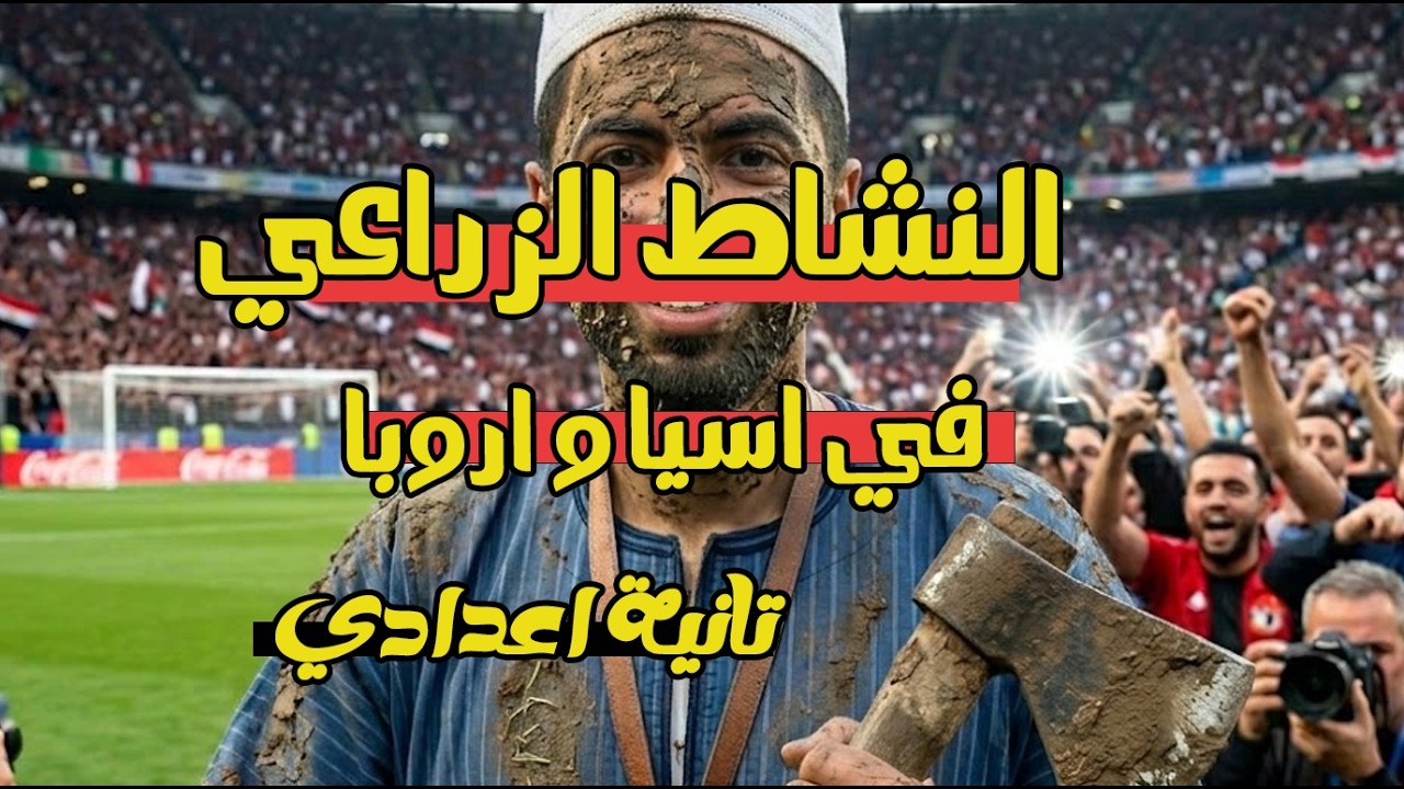 النشاط الزراعي في قارتي اسيا و اروبا  الدرس الاول في الوحدة التانية تانية اعدادي دراسات