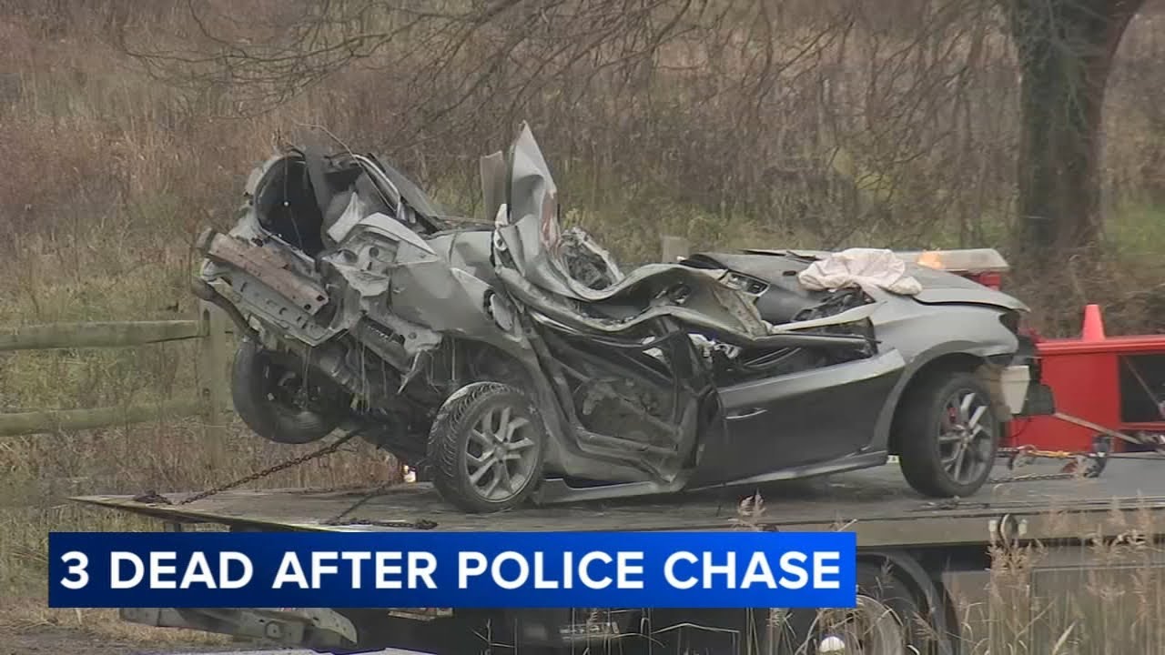3 dead after police chase ends with crash in Chester County