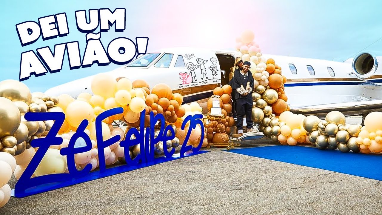 DEI UM AVIÃO DE PRESENTE DE ANIVERSÁRIO PARA O MEU MARIDO!!