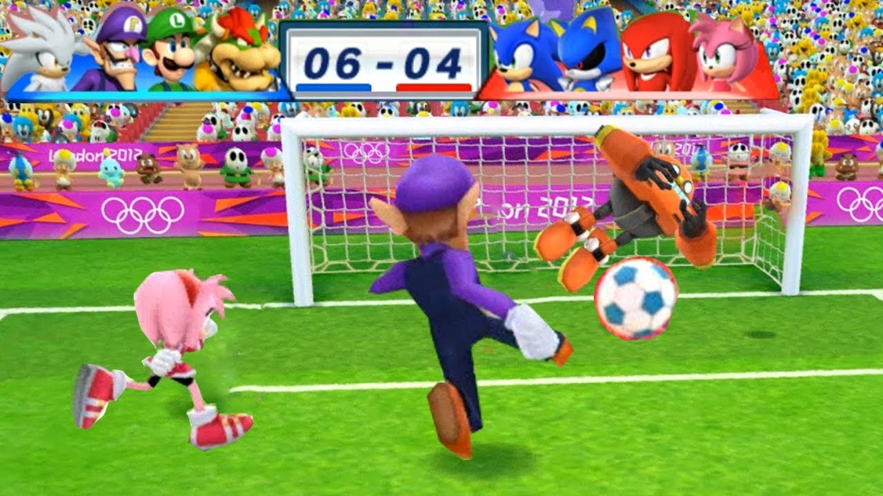 Mario & Sonic At The London 2012 Olympic Games Football #71 Team Sonic, Metal Sonic, Knuckles, Amy