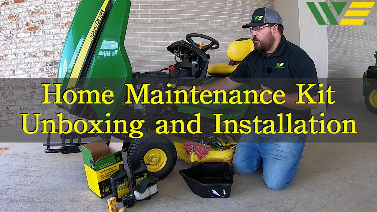 John Deere Lawn Mower Home Maintenance Kit | Unboxing and Installation