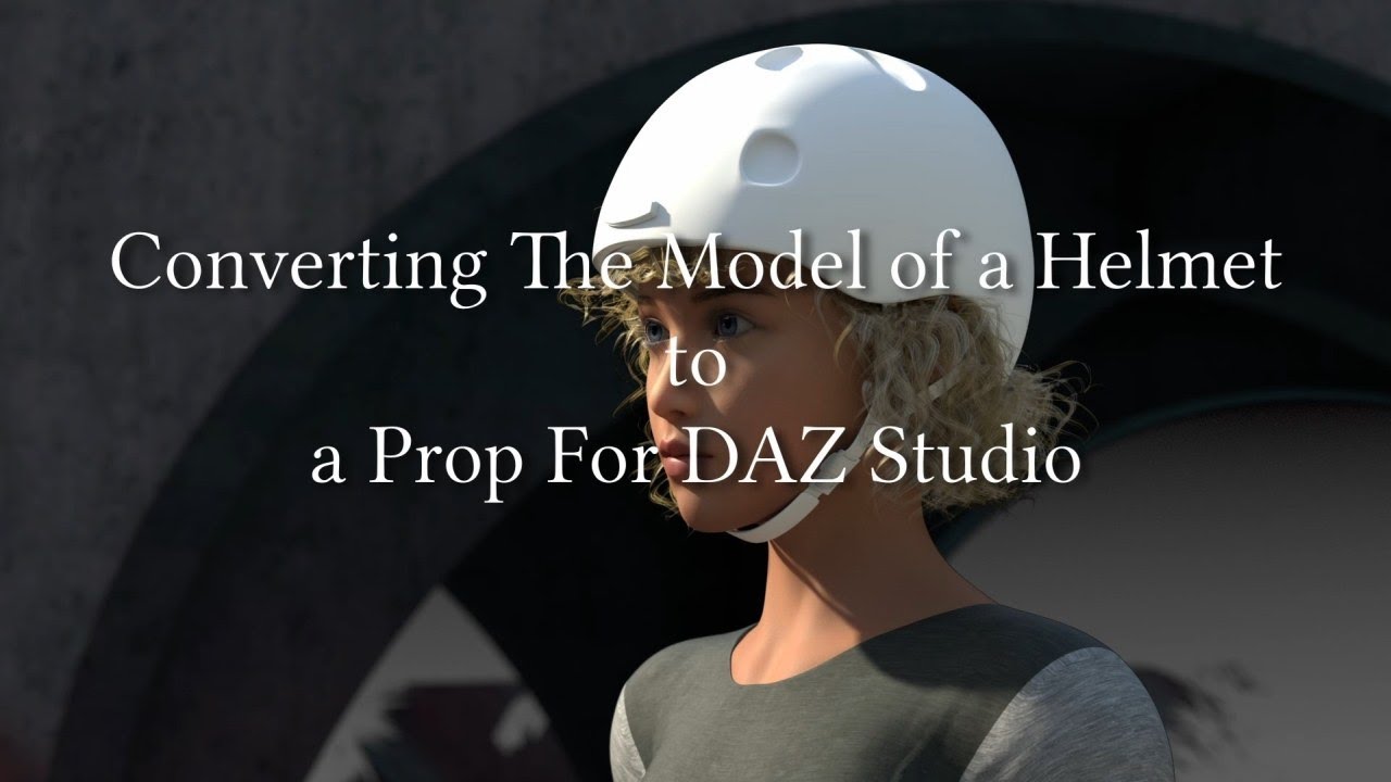 Converting, Enhancing and Texturing a Bicycle Helmet Prop For DAZ Studio