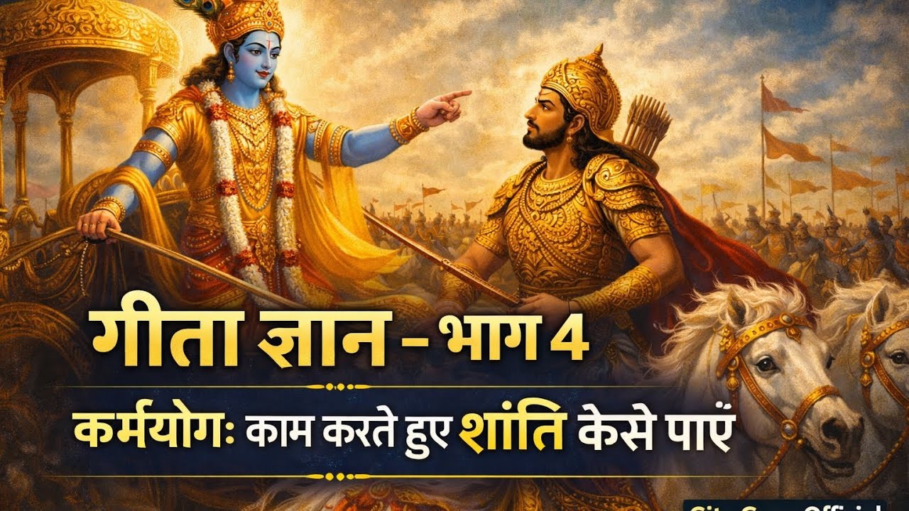 ✨ कर्मयोग: काम करते हुए शांति कैसे पाएं? 🧘‍♂️| गीता ज्ञान भाग 4 | Geeta Gyan Official 🔔 #geetagyan 