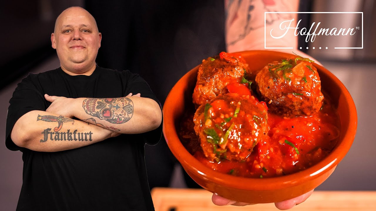 Schnelles Albondigas Rezept: Spanische Fleischbällchen in Tomatensauce I Tapas @Bernd Zehner