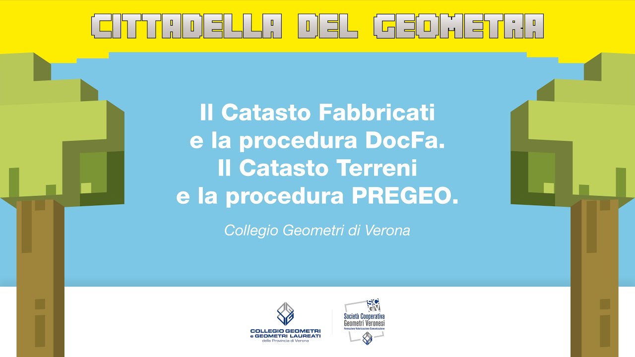 Il Catasto Fabbricati e la procedura DocFa. Il Catasto Terreni e la procedura PREGEO.