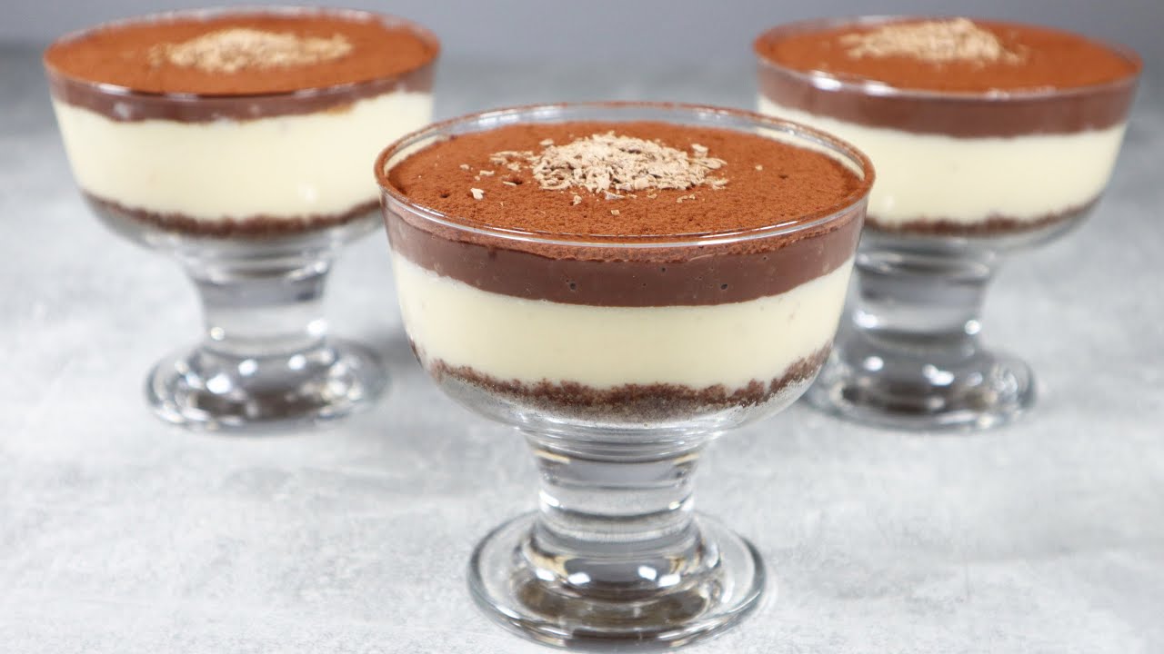 leckere Nachtisch im Glas Rezept / Schoko-Dessert super schnell gemacht