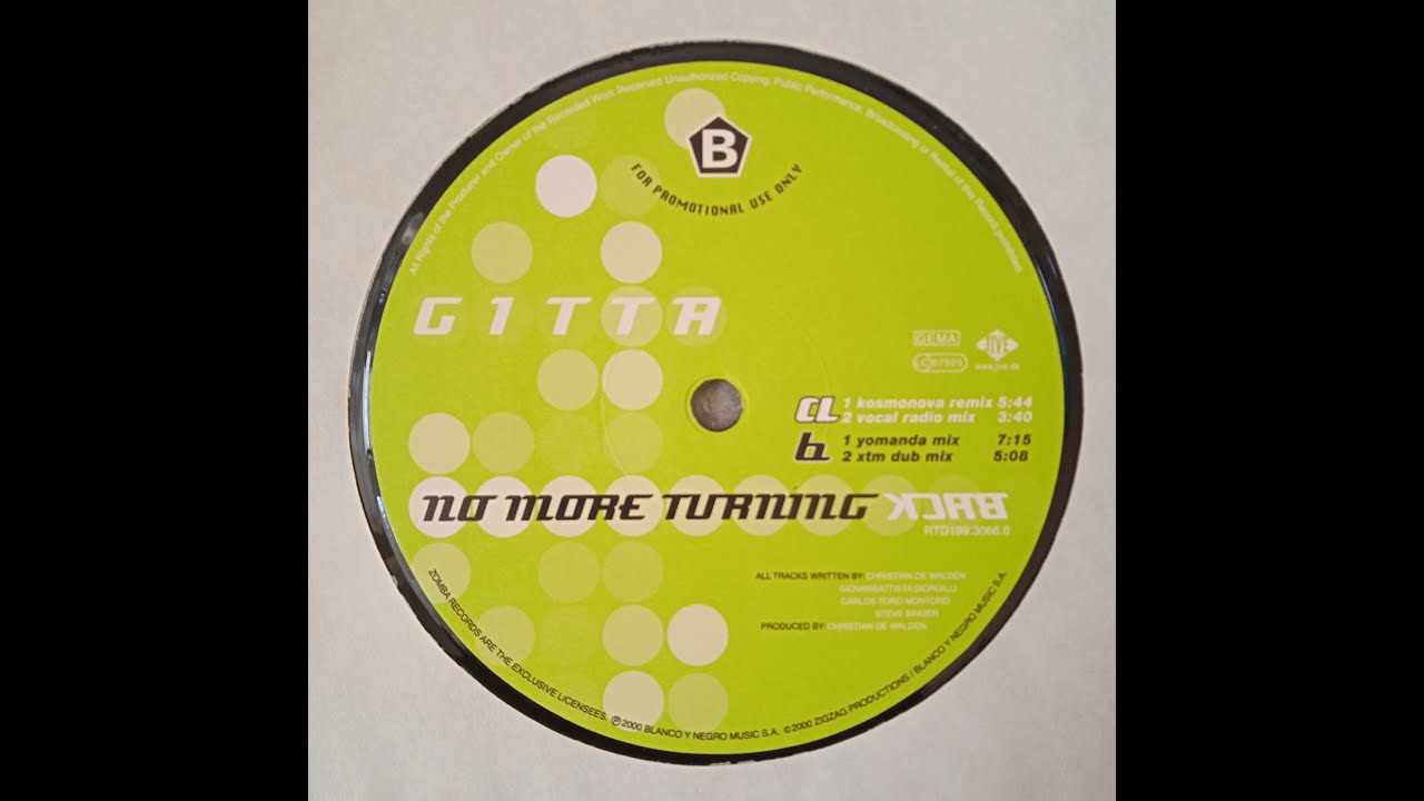 Gitta &ndash; No More Turning Back (XTM Dub Mix)