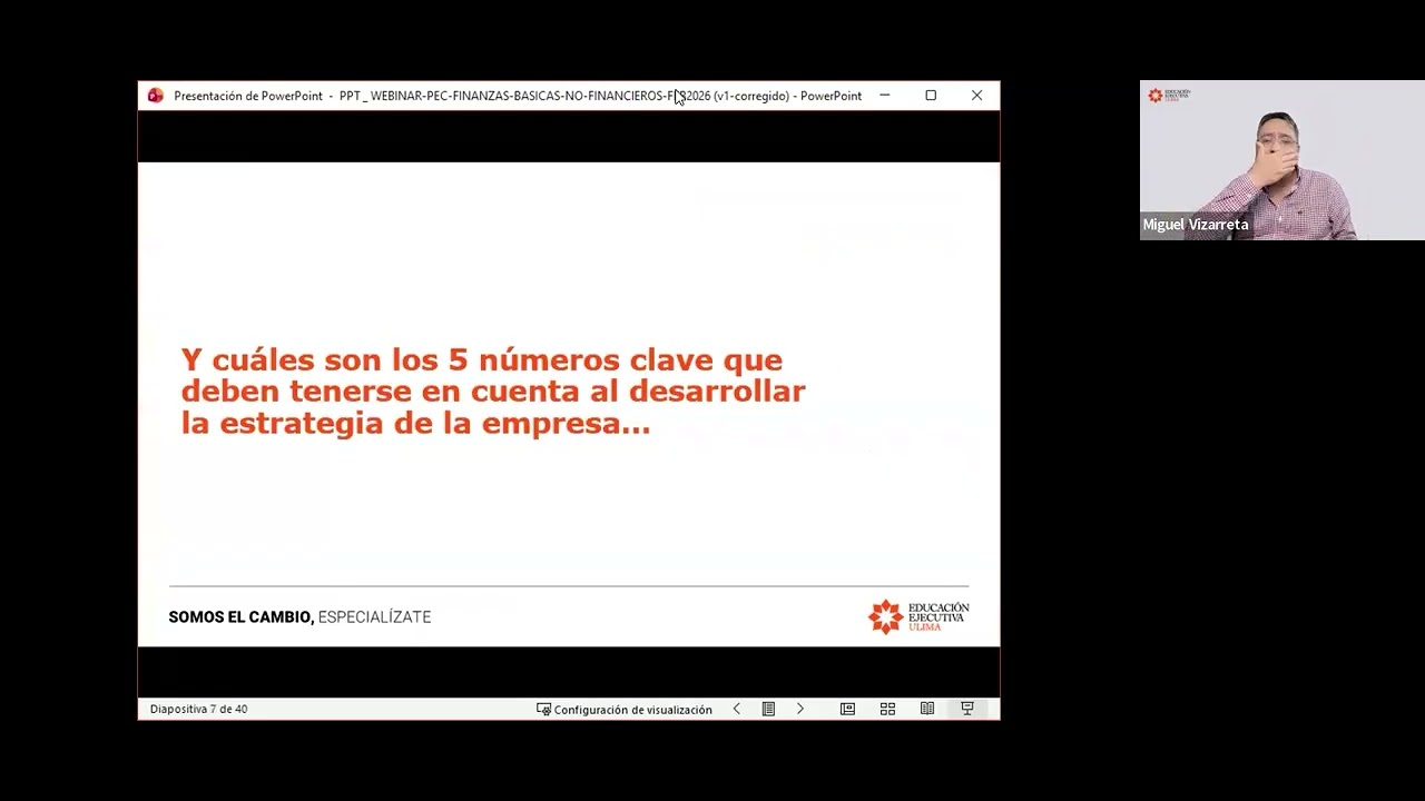 Ulima I Webinar: Estrategia empresarial: 5 números clave para su desarrollo
