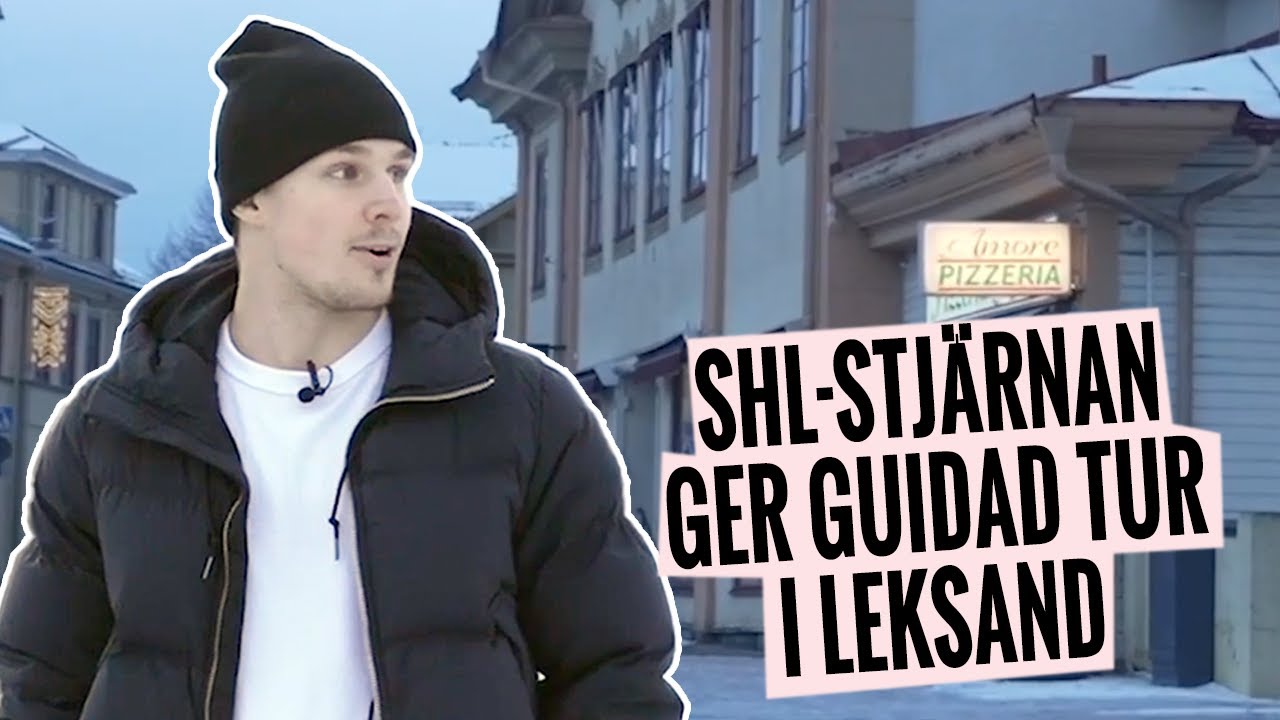 Marcus Karlberg visar upp sitt Leksand