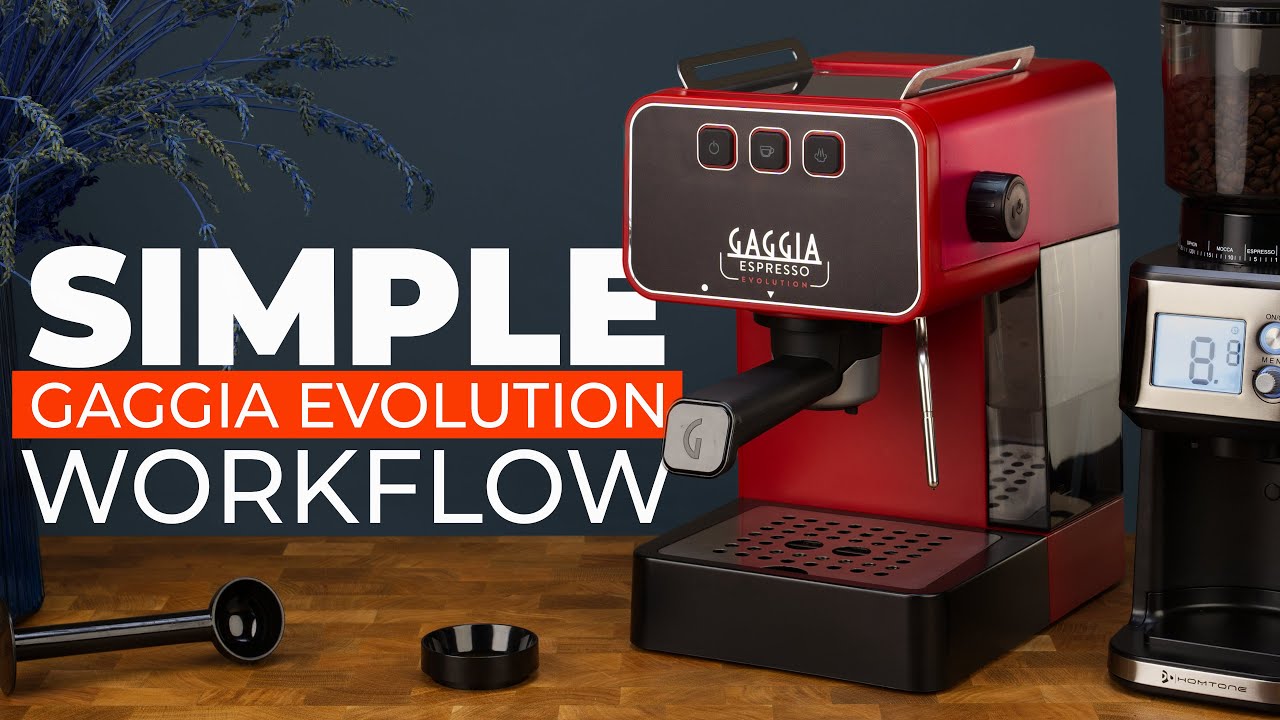 A Minimalist Gaggia Espresso Evolution Workflow