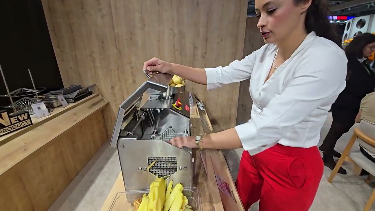 Cancan dan muhteṣem Elektrikli patates dilimleme makinesi..