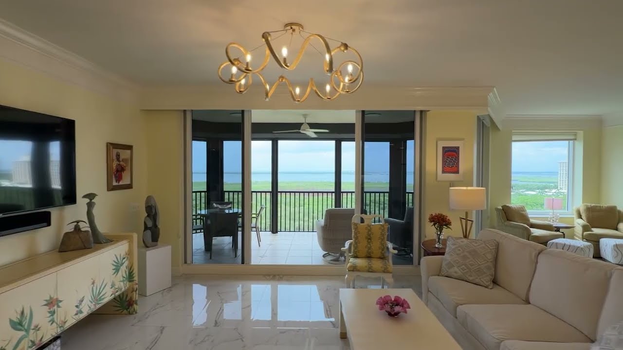 23650 Via Veneto Boulevard #1403, Estero, FL | Luxury Bay & Gulf View Condo in The Colony