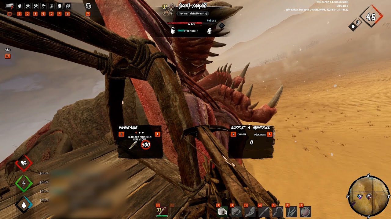 LAST OASIS [MONARCH] Worm Hunting and PVP !