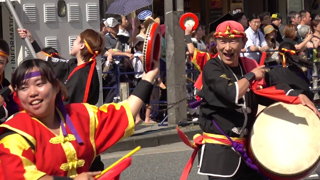 琉球國祭り太鼓（アルタ前）in 新宿エイサーまつり 2019