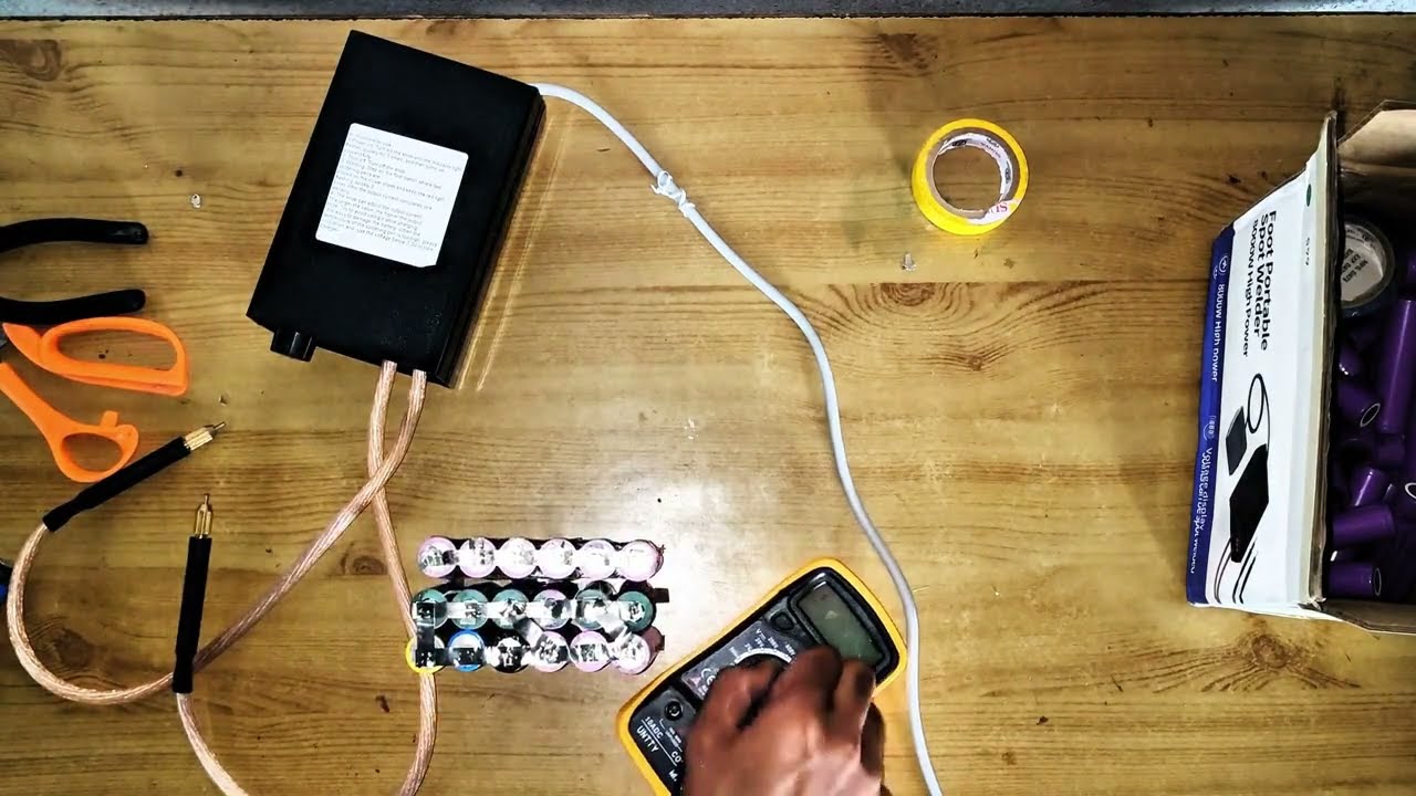 Spot Welding Machine 8000W Detailed Working Video |spot welding machine for lithium ion battery| 🔋🔋
