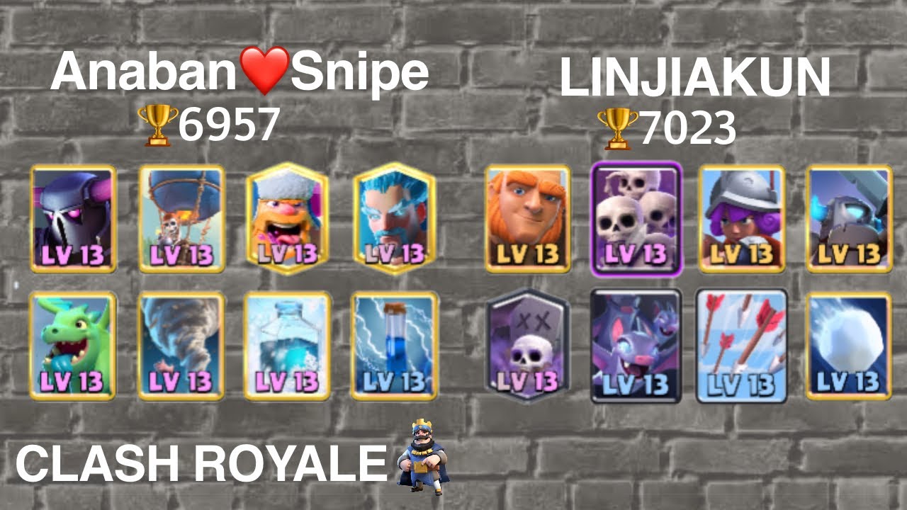 LINJIAKUN vs Anaban❤️Snipe［Clash Royale］